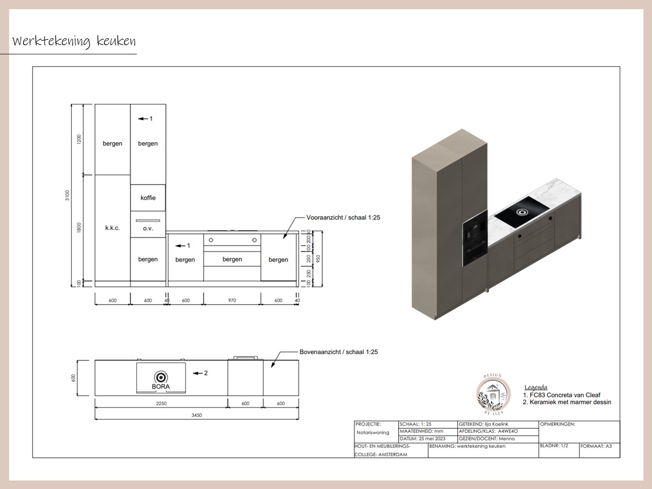 Werktekening keuken